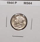 1944-P MERCURY DIME Nice Uncirculated Condition