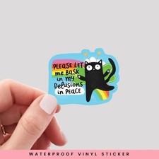 Funny Sarcastic Cat Sticker