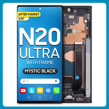 Samsung Note 20 Ultra5G LCD with Touch Frame After Market Mystic Black SIZE6.81'