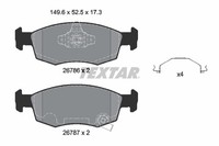 1X Textar 2678601 Bremsbelagsatz Scheibenbremse FüR Fiat Lancia