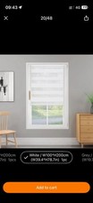 White Day Night , Zebra Roller Blind, Dual Layer Vision Shade.