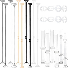 24Pcs Clear Bra Straps Invisible Bra Straps Replacement Elastic Dance Bra Clear