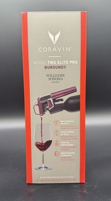 Coravin Wine Preservation System Model 2 Elite Pro Brand New Burgundy