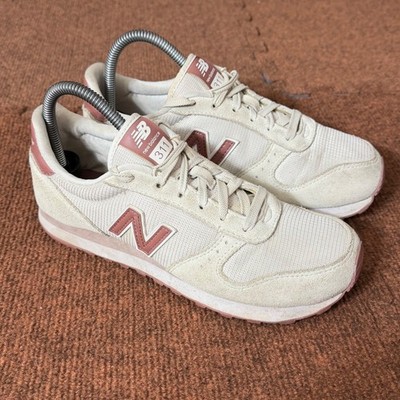 New Balance 311 Womens Sneakers Cream Dusty Rose Pink WL311BNB Size 8 Low Top B+