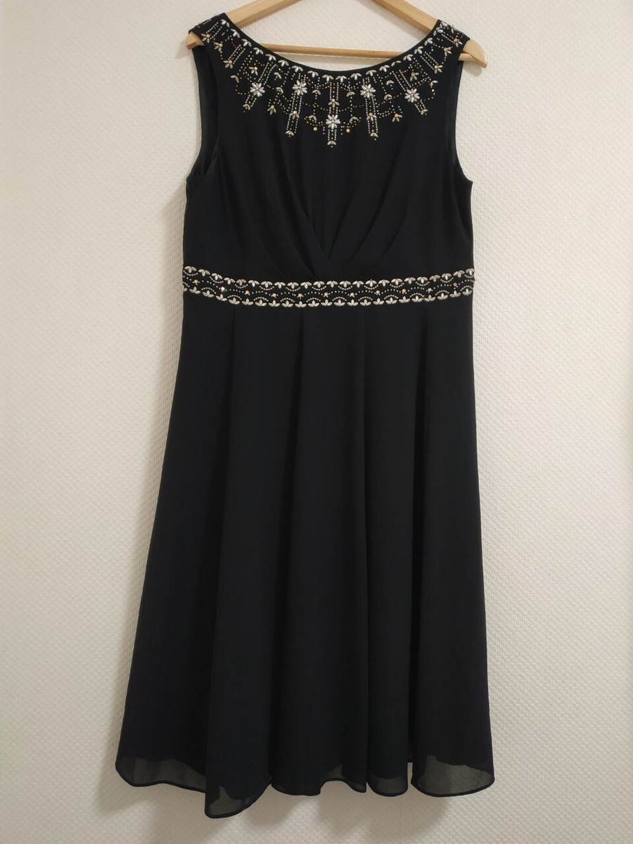 Monsoon strapless Black midi dress Sequin Embroidered Beaded US 12 UK 16 Monsoon strapless Black midi dress Sequin Embroidered Beaded US 12 UK 16