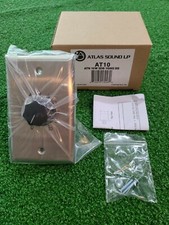   NEW  Atlas Sound AT10 10-Watt Stainless Steel 70.7V Commercial Attenuator