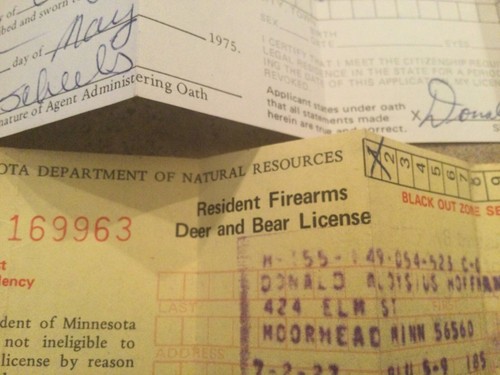 Vintage 1970’s Hunting and Fishing Permits License 6 Deer, Bear ,Small Game, - Picture 2 of 7