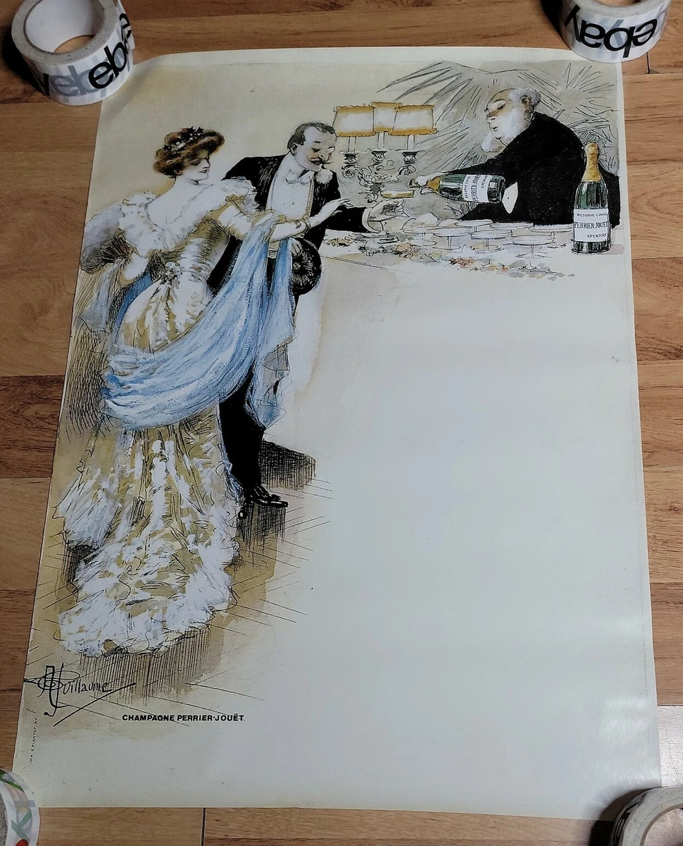 Пару постеров старой рекламы алкоголя. Шампанское Perrier-Jouët Пару постеров старой рекламы алкоголя. Шампанское Perrier-Jouët История,Алкоголь,Вино,Реклама