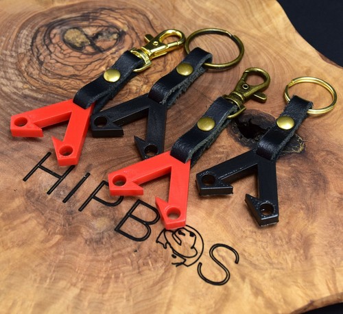 Llavero HipBos Apex 3D y Cuero Hecho a Mano Llavero Llavero - Imagen 2 de 7