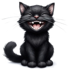 XXL 18X18 Autoaufkleber Lustige schwarze Katze Aufkleber Wetterfester Vinyl