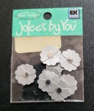 JOLEE'S Boutique By You Embellishment Silver Cosmos Flowers 8 pcs