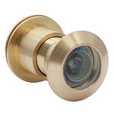 Security OneWay Door Viewer 200 Degree Angle, Heavy Duty Peephole with Cover