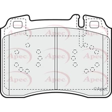 Apec Brake Pads PAD756 Fits Mercedes-Benz - OE Specification & Quality