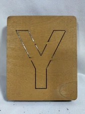 Letter Y Accu-Cut Accucut Ellison Educational Wooden Dies  - 5x6
