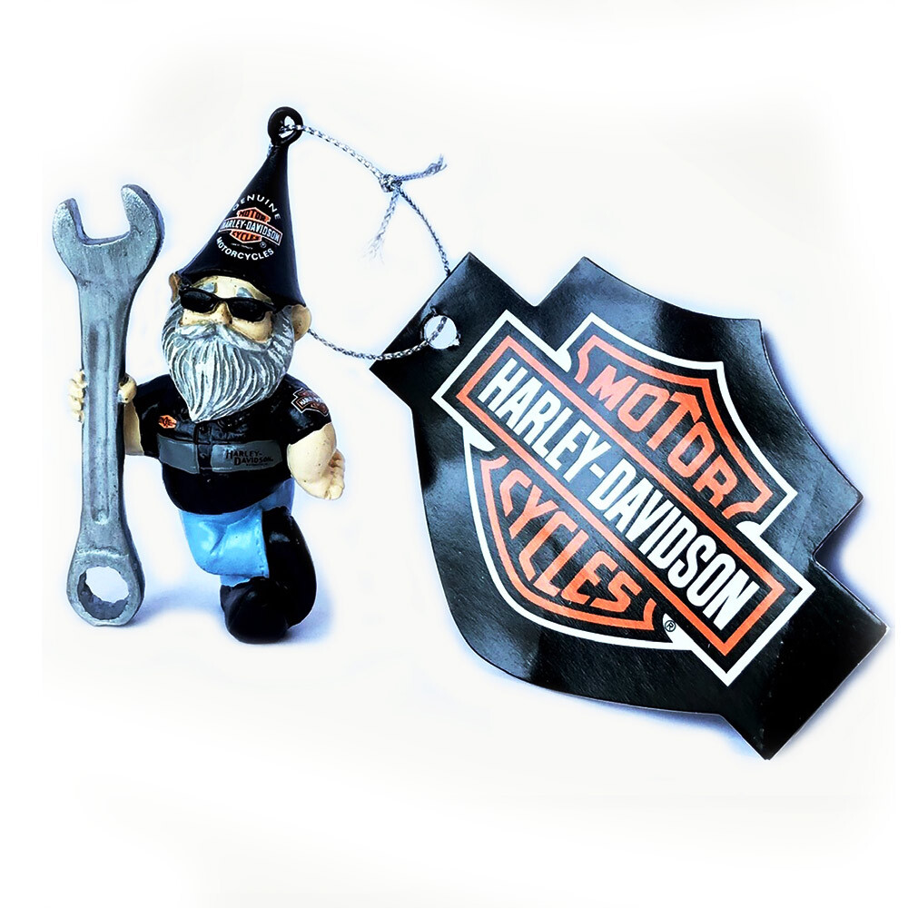 Harley Davidson Male & Female Mechanic Biker Themed Christmas Gnome Ornament eBay