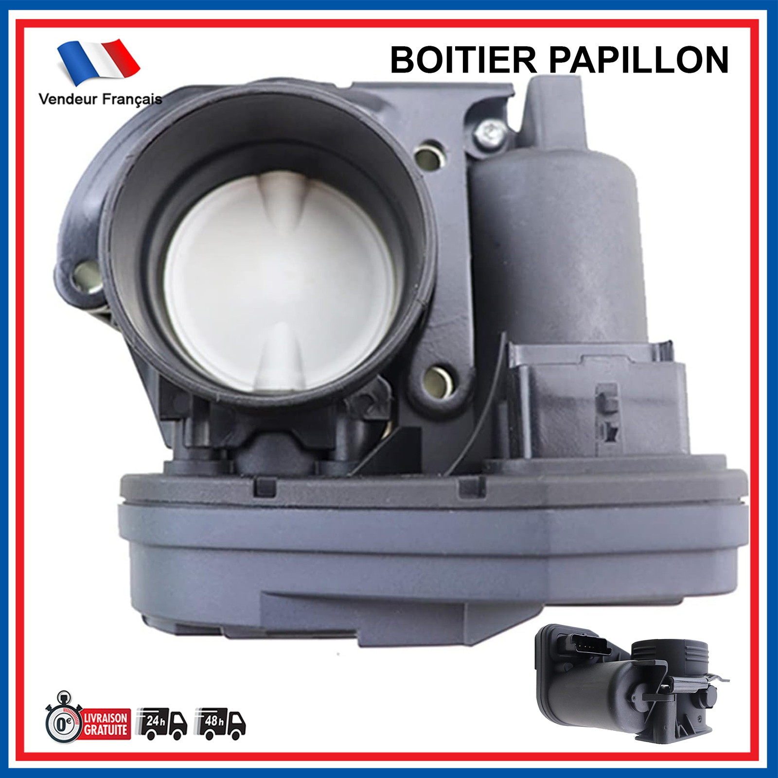 Boitier Papillon pour Réparation Injection Peugeot 1.6 Essence - Réf 9661809080