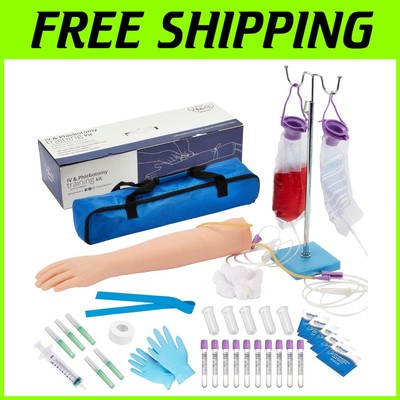 Durable Phlebotomy Practice Arm - Complete IV Training Tool for Student Success