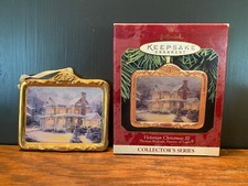 Thomas Kinkade Hallmark Victorian Christmas Ornament Painter of Light 1999