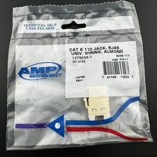 Lot of 25 AMP Netconnect cat 6 110 jack rj45 universal wiring