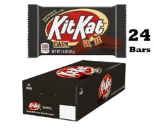 KIT KAT Dark Chocolate Candy Bar Wafer, 1.5 oz (24 Count)
