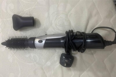 Used Hair Dryer & Curler Combo   Works Great! black and gray