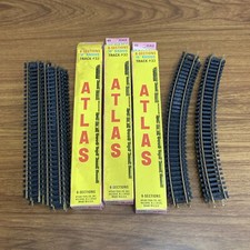 Vintage Atlas HO Snap-Track Huge LOT 18 Radius 33 Straight Curved Track K6
