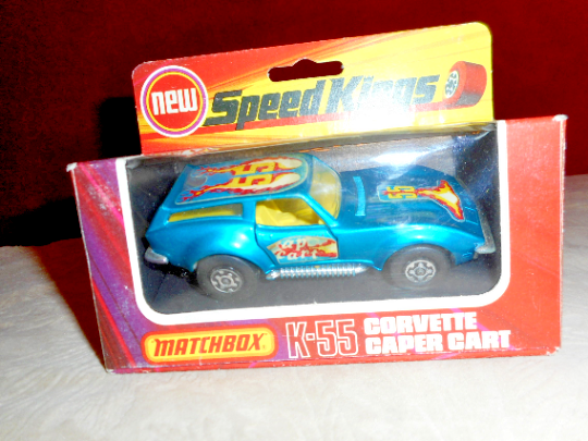 MATCHBOX 1/43 Corvette 1957 ミニカー Matchbox Superfast # 38 - 1957 Corvette - Light Blue - 1 of
