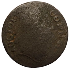 1785 Connecticut Copper Colonial Coin Visible Date Damaged