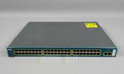 CISCO WS-C2950T-48-SI CATALYST 2950 48 PORT 10/100 +2 10/100/1000B-T UPLINKS