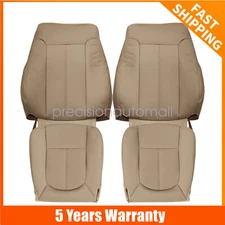 For 2011-2016 Ford F250 Lariat Driver Passenger Bottom Top PERF Seat Cover Tan