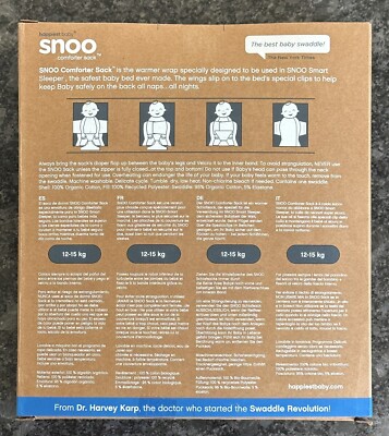 Happiest Baby Snoo Comforter Sack EXTRA LARGE TOG Grey