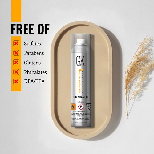 GK HAIR Dry Shampoo Waterless Care Styling Anti Residue Flake Frizz Dry Damage - Picture 7 of 8