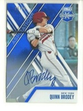 2017 Elite Extra Edition Autographs Aspirations Blue #97 Quinn Brodey (ref 60710