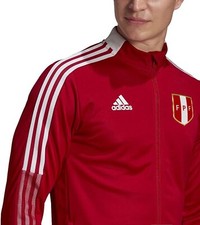 ADIDAS ORIGINAL PERU RED FULL ZIP TRACKSUIT JACKET HINCHA PERU RARE ITEM