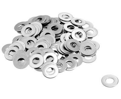 100Pcs Flat Washers Stainless Steel (3.8 x 9.5mm) 9/64''ID x 3/8''OD
