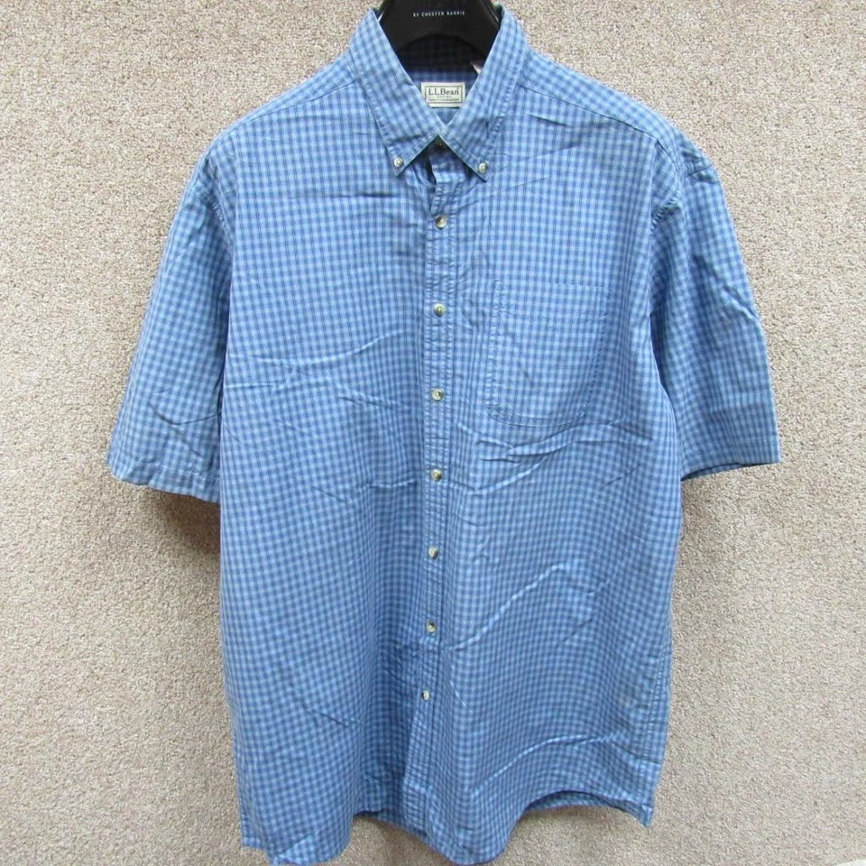 LL BEAN MENS SHORT SLEEVE BUTTONED POLOSHIRT SIZE XL REF (NC02296) - Image 2 of 4