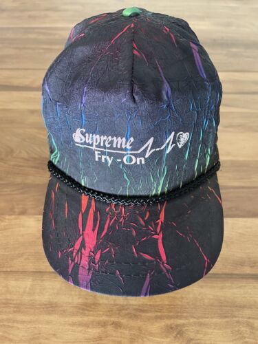 Supreme Multi Color Logo 6-Panel Camp Cap Hat