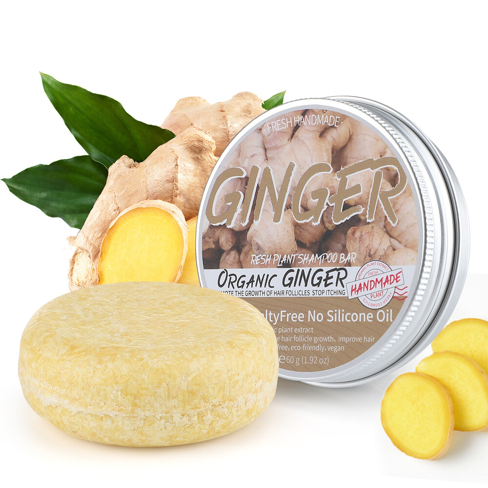 Ginger Hair Regrowth Shampoo Bar Soap Promoter Hair Growth Anti Loss