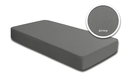 ONE-HOME Spannbettlaken Babybett Kinder grau 60 x 120 cm - 70 x 140 cm Jersey Baumwolle