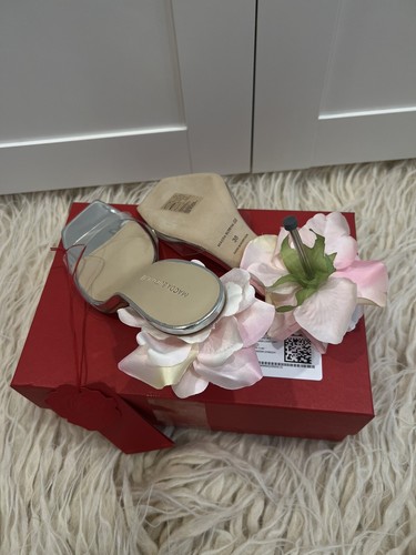 NUEVO 🌹H&M MAGDA BUTRYM Rosa Aplique Transparente Correa Mules Zapatos 38 UK 5 US 7 - Imagen 4 de 6
