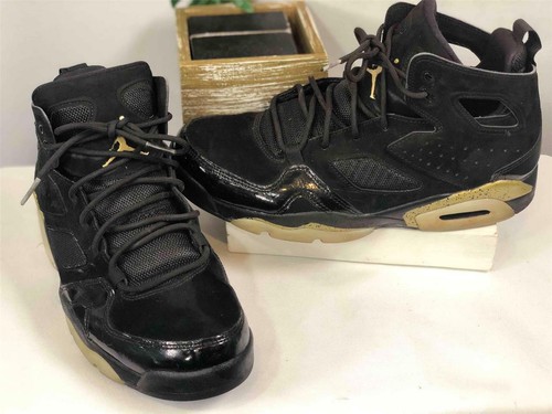 NIKE Jordan Flight Club 91 Black White Metallic Gold Mens Sneakers #555475  US 8 | eBay