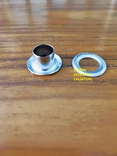 Occhielli Vela in Ottone colore Nichel vl/50 3/4 ALTEZZA GAMBO MM.9,5(Pezzi 100)