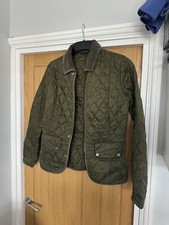 Barbour Kendal Quilted Jacket Green Womens Uk 10