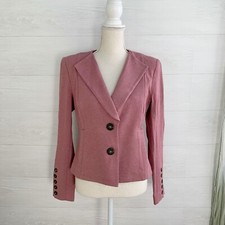 CAbi - Applaud Mauve Pink Quartz tailored blazer jacket 3550, sz 8