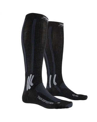 X-Bionic X-Socks Trek Expedition 4.0 Trekking Socks, Opal Black/Dolomite Grey Me