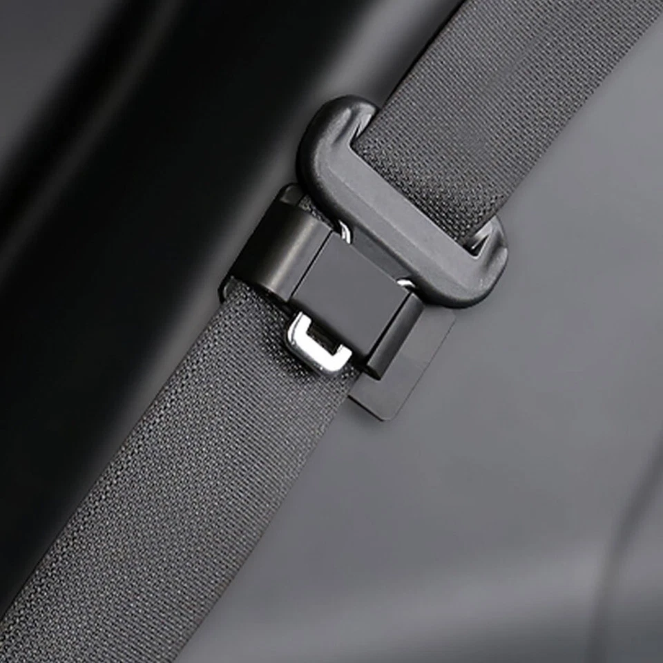 1x Limitador Estabilizador Cinturón de Seguridad Coche Universal Negro Accesorios Interior Auto Foto 3 de 4