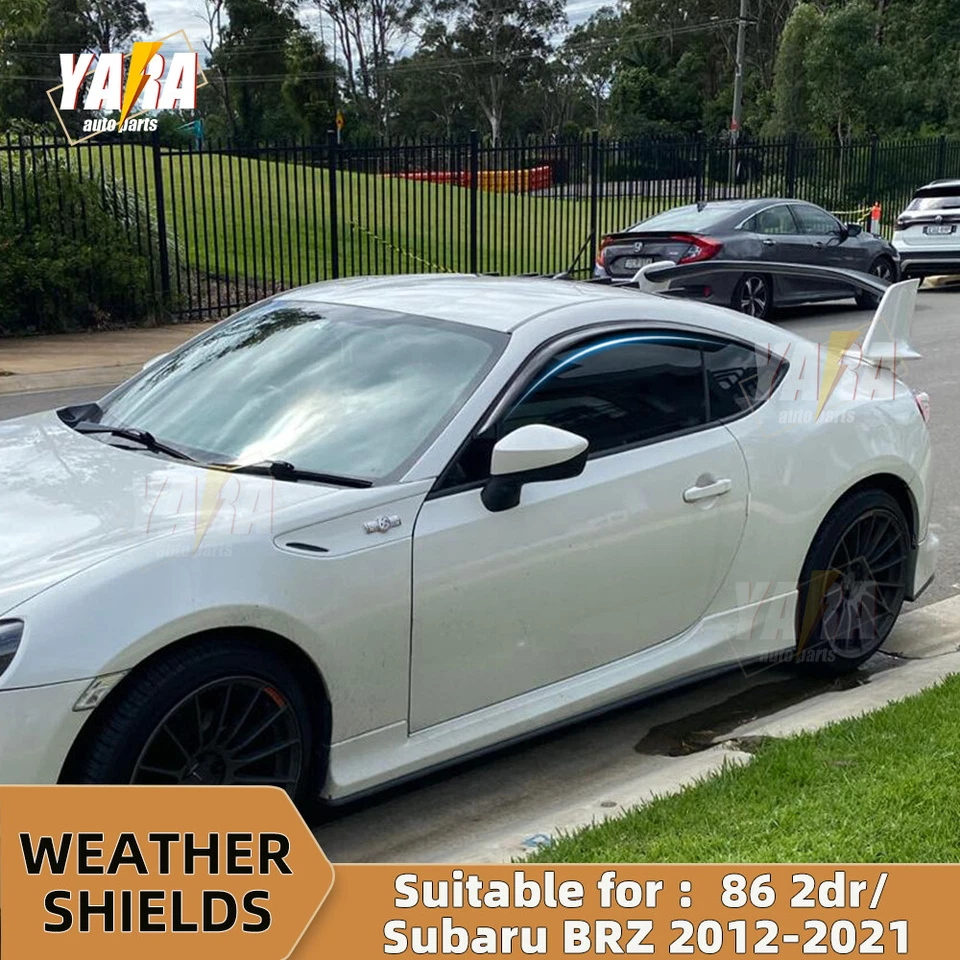 Viseras de ventana protectores contra la intemperie para Toyota 86 / Subaru BRZ (12-21) GT GT86 ZN6 Foto 2 de 4