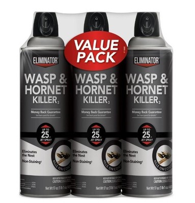 Eliminator Wasp and Hornet Killer3, 17 Ounce, 3 Pack...