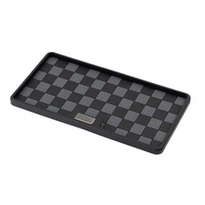 Car Dashboard Non-Slip Mat, PVC Grid Multifunctional Auto Storage Black Grey