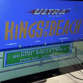 Kings of the Beach (Nintendo NES, 1990) Authentic Pins Cleaned TESTED FREE SHIP